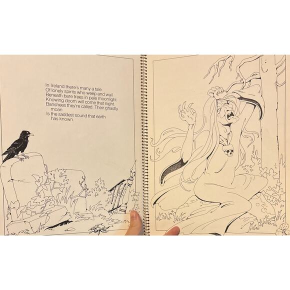 VTG 1979 Things That Go Bump In The Night Halloween Coloring Book – Current Inc. - Picture 12 of 16